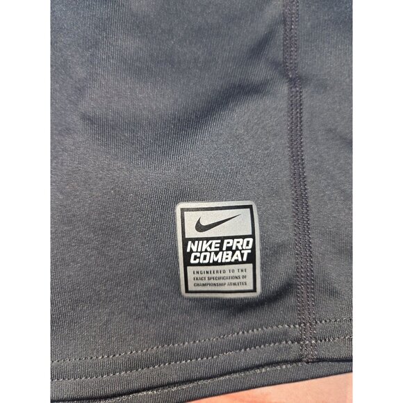 Nike Pro Combat Dri-Fit Long Sleeve Top Large Gray - Picture 7 of 10